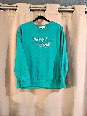 State of Mind Merry & Bright Green Sweatshirt